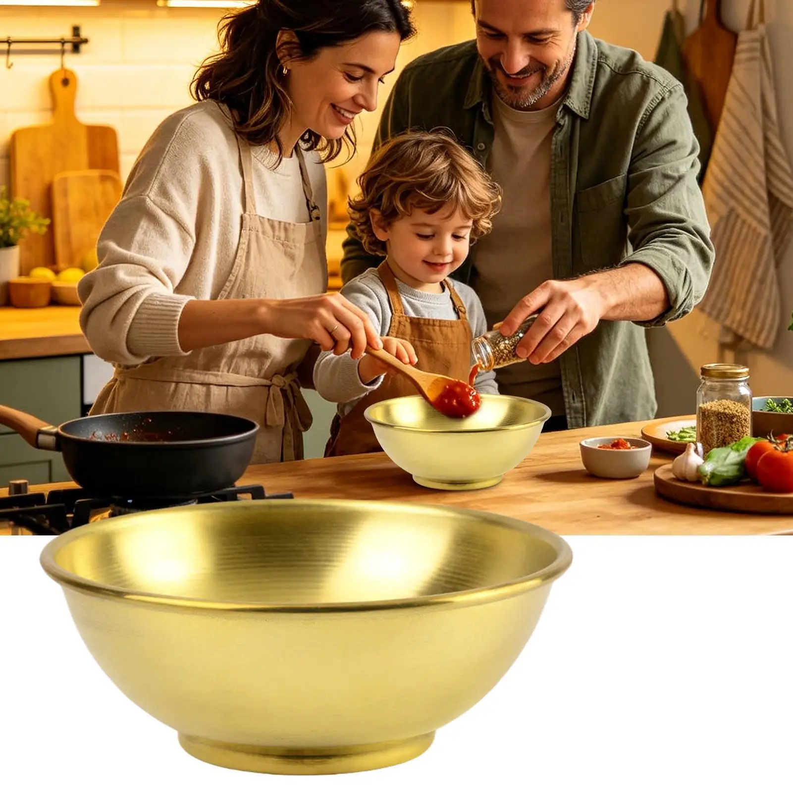 Miedziana miska, duże pojemnik – Home Cooking Dishes recenzja i cena