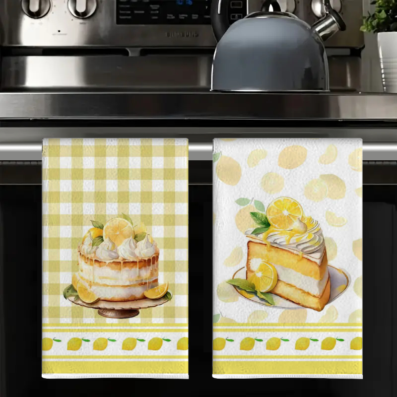 2 szt., Żółte ręczniki kuchenn – Home Cooking Is The Best recenzja i cena